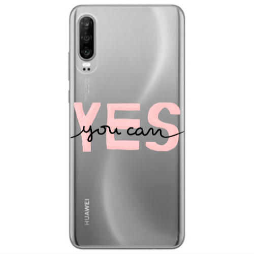 Huawei P30 Yes you cam Transparent Silicone TPU Θήκη