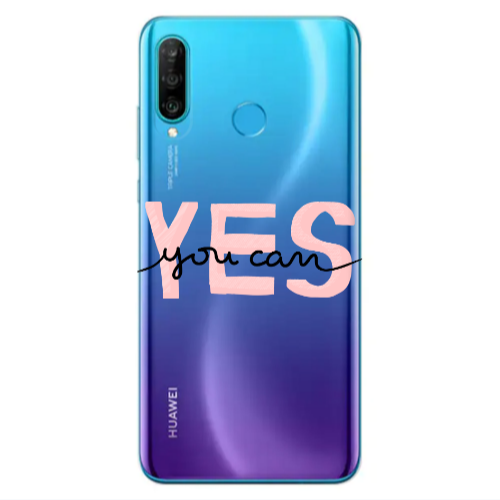 Huawei P30 Lite Yes you cam Transparent Silicone TPU Θήκη