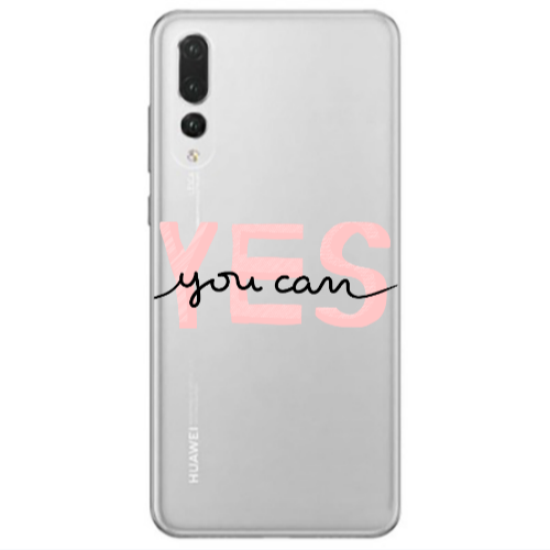Huawei P20 Pro Yes you cam Transparent Silicone TPU Θήκη