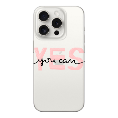 Apple iPhone 15 Pro Max Yes you cam Transparent Silicone TPU Θήκη