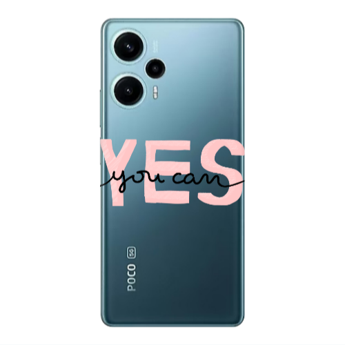 Xiaomi Poco F5 Yes you cam Transparent Silicone TPU Θήκη