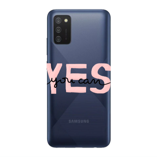 Samsung A02s Yes you cam Transparent Silicone TPU Θήκη