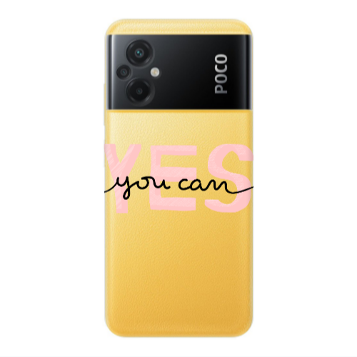 Xiaomi Poco M5 Yes you cam Transparent Silicone TPU Θήκη