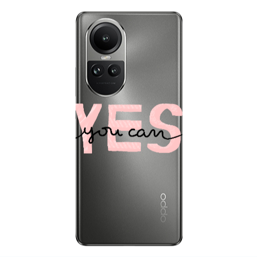 Oppo Reno10 5G Yes you cam Transparent Silicone TPU Θήκη