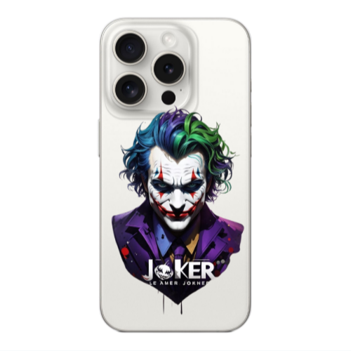 Apple Iphone 16 Pro Max Le amer Joker Transparent Silicone TPU Θήκη