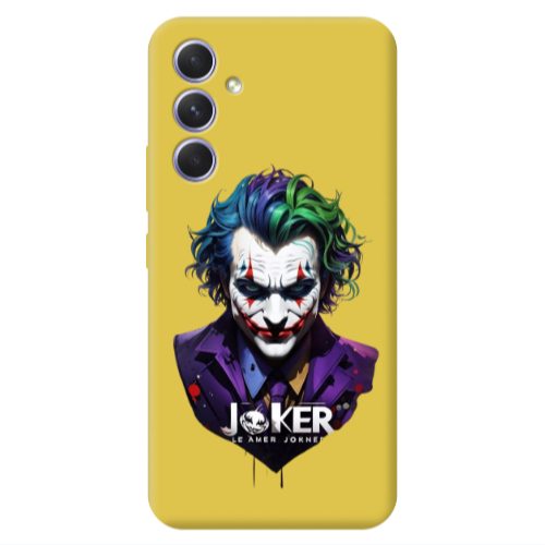 Samsung A56 Le amer Joker Yellow Colored Silicone TPU Θήκη