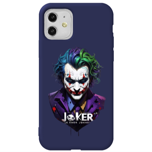 Apple iPhone 11  Le amer Joker Dark blue Colored Silicone TPU Θήκη