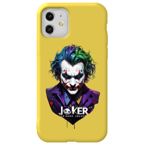 Apple iPhone 11  Le amer Joker Yellow Colored Silicone TPU Θήκη