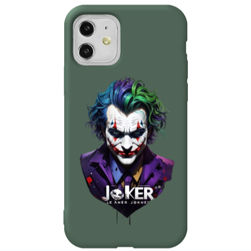 Apple iPhone 11  Le amer Joker Dark Green Colored Silicone TPU Θήκη
