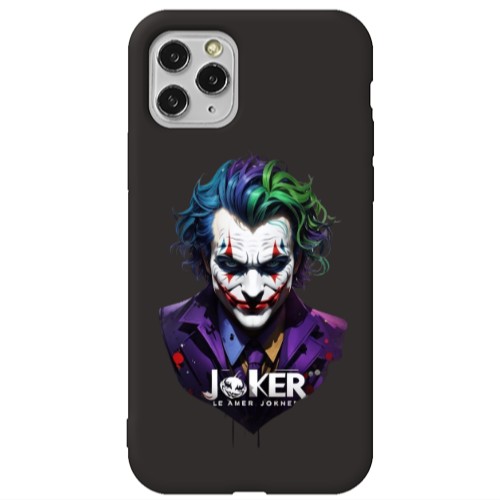 Apple iPhone 11 Pro Le amer Joker Black Colored Silicone TPU Θήκη
