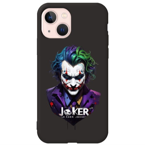 Apple iPhone 13 Le amer Joker Black Colored Silicone TPU Θήκη