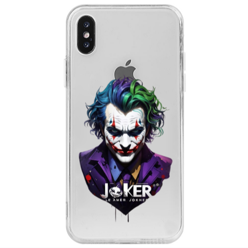 Apple iPhone X Le amer Joker Transparent Silicone TPU Θήκη