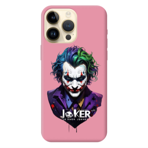 Apple iPhone 13 Pro Max Le amer Joker Pink Colored Silicone TPU Θήκη