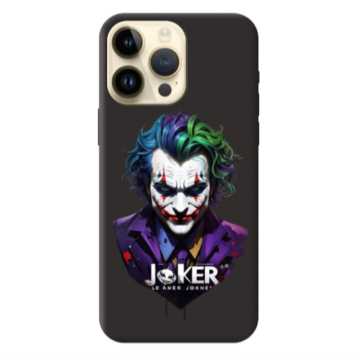 Apple iPhone 13 Pro Max Le amer Joker Black Colored Silicone TPU Θήκη