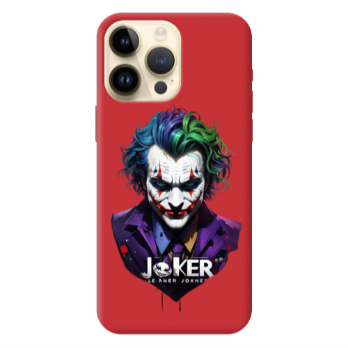 Apple iPhone 13 Pro Max Le amer Joker Red Colored Silicone TPU Θήκη