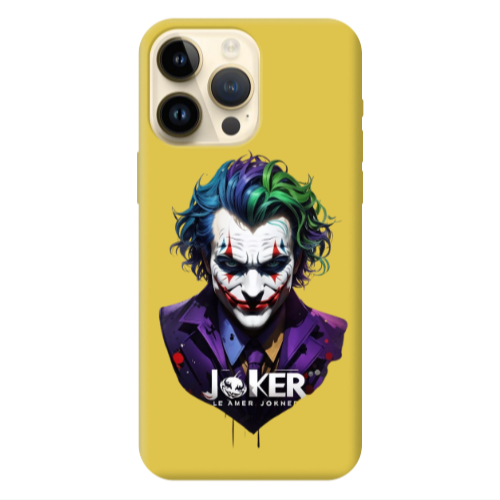 Apple iPhone 13 Pro Max Le amer Joker Yellow Colored Silicone TPU Θήκη