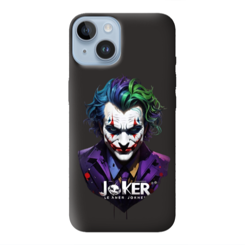 Apple iPhone 14 Plus Le amer Joker Black Colored Silicone TPU Θήκη