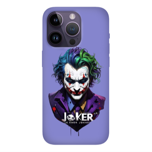 Apple iPhone 14 Pro  Le amer Joker Purple Colored Silicone TPU Θήκη