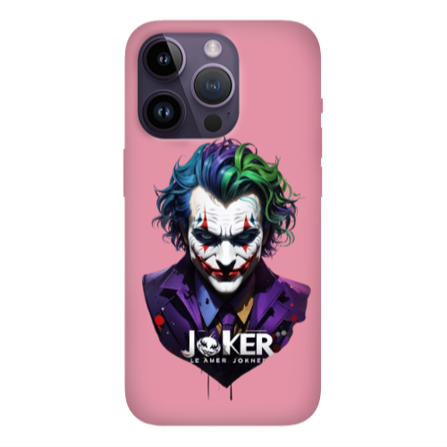 Apple iPhone 14 Pro  Le amer Joker Pink Colored Silicone TPU Θήκη