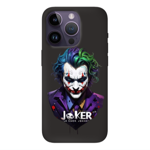 Apple iPhone 14 Pro  Le amer Joker Black Colored Silicone TPU Θήκη