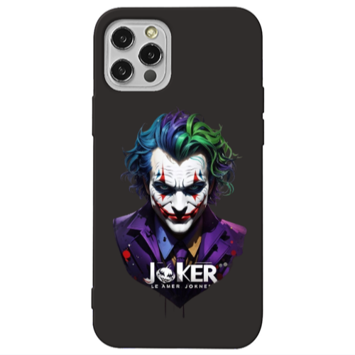 Apple iPhone 13 Pro Le amer Joker Black Colored Silicone TPU Θήκη