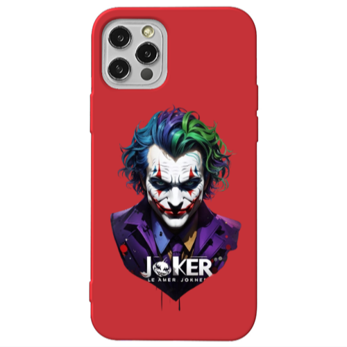 Apple iPhone 13 Pro Le amer Joker Red Colored Silicone TPU Θήκη