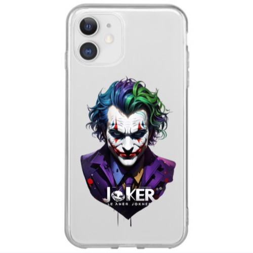 Apple iPhone 12 Mini Le amer Joker Transparent Silicone TPU Θήκη