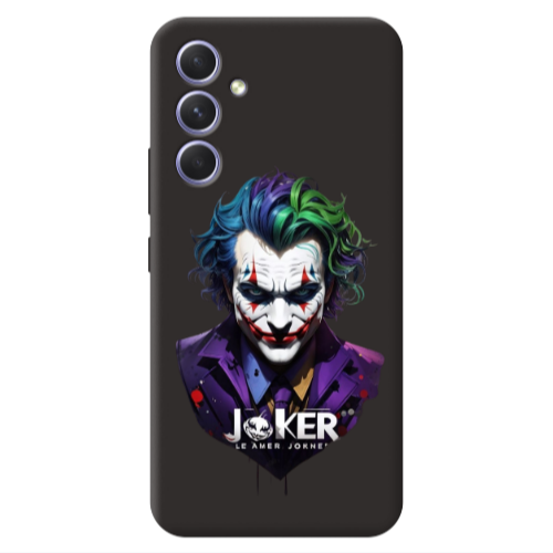 Samsung A54 Le amer Joker Black Colored Silicone TPU Θήκη