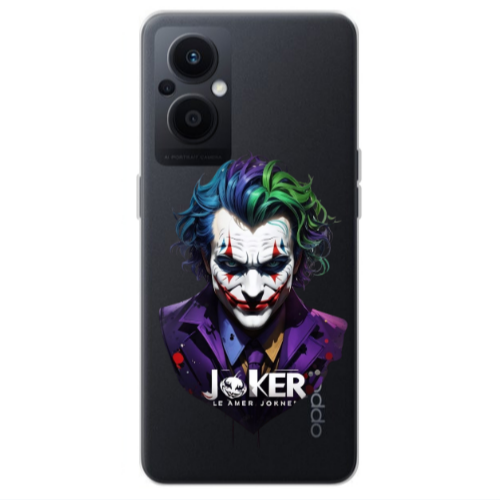 Oppo Reno 7 Lite Le amer Joker Transparent Silicone TPU Θήκη