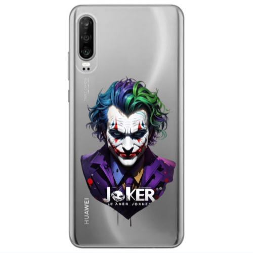 Huawei P30 Le amer Joker Transparent Silicone TPU Θήκη