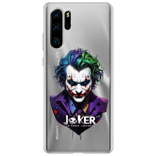 Huawei P30 Pro Le amer Joker Transparent Silicone TPU Θήκη