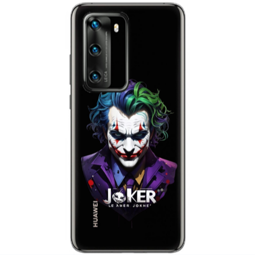 Huawei P40 Le amer Joker Transparent Silicone TPU Θήκη