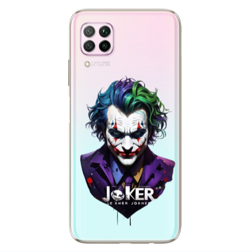 Huawei P40 Lite Le amer Joker Transparent Silicone TPU Θήκη