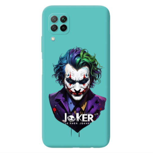 Huawei P40 Lite Le amer Joker Turquoise Colored Silicone TPU Θήκη