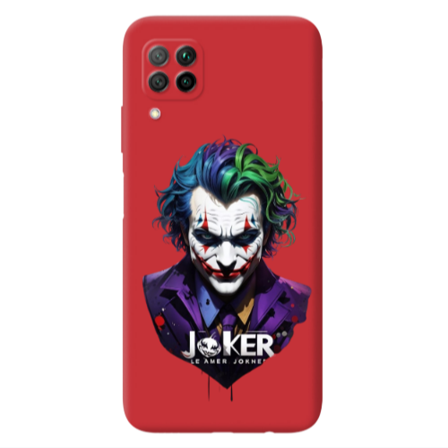 Huawei P40 Lite Le amer Joker Red Colored Silicone TPU Θήκη