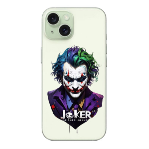 Apple iPhone 15 Le amer Joker Transparent Silicone TPU Θήκη