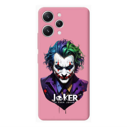 Xiaomi Redmi 12 Le amer Joker Pink Colored Silicone TPU Θήκη