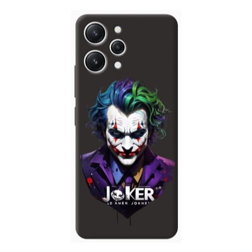 Xiaomi Redmi 12 Le amer Joker Black Colored Silicone TPU Θήκη