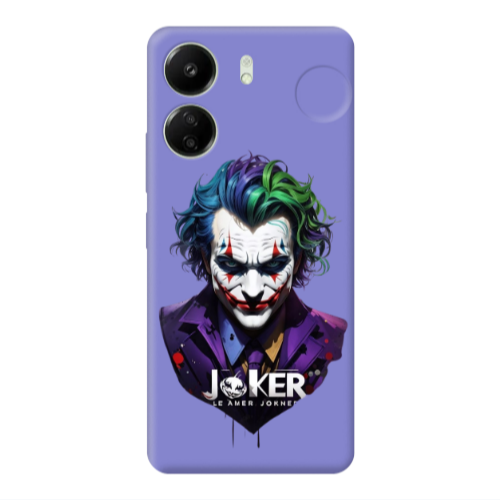 Xiaomi Redmi 13C Le amer Joker Purple Colored Silicone TPU Θήκη