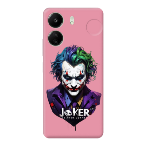 Xiaomi Redmi 13C Le amer Joker Pink Colored Silicone TPU Θήκη