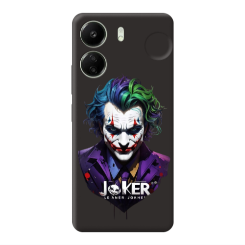 Xiaomi Redmi 13C Le amer Joker Black Colored Silicone TPU Θήκη