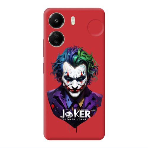 Xiaomi Redmi 13C Le amer Joker Red Colored Silicone TPU Θήκη