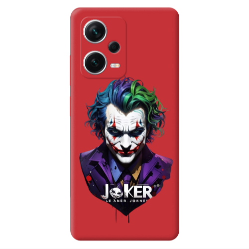 Xiaomi Poco X5 Le amer Joker Red Colored Silicone TPU Θήκη