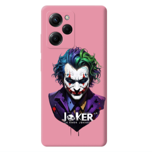 Xiaomi Poco X5 Pro Le amer Joker Pink Colored Silicone TPU Θήκη