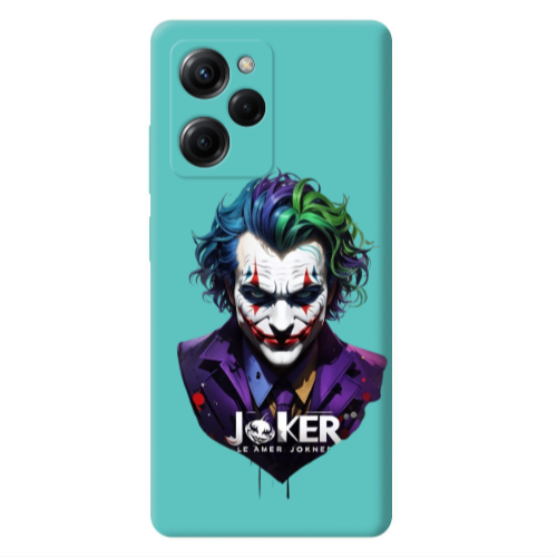 Xiaomi Poco X5 Pro Le amer Joker Turquoise Colored Silicone TPU Θήκη