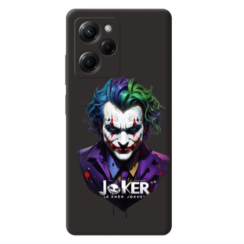 Xiaomi Poco X5 Pro Le amer Joker Black Colored Silicone TPU Θήκη