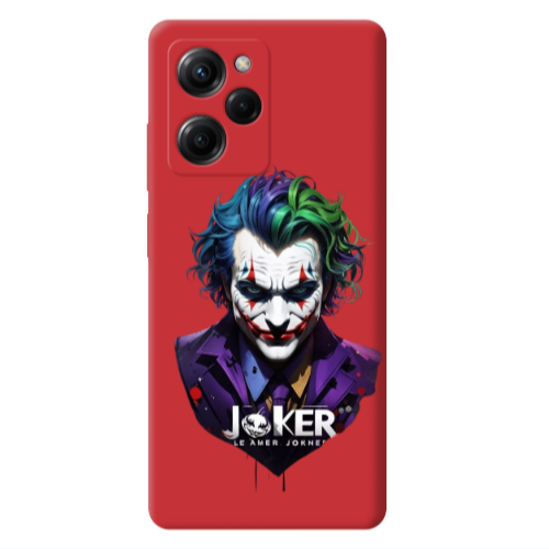 Xiaomi Poco X5 Pro Le amer Joker Red Colored Silicone TPU Θήκη