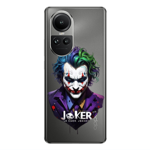 Oppo Reno10 5G Le amer Joker Transparent Silicone TPU Θήκη