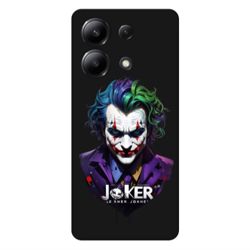 Xiaomi Redmi Note 13 4G Le amer Joker Black Colored Silicone TPU Θήκη