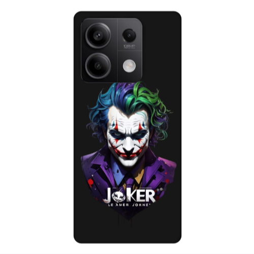 Xiaomi Redmi Note 13Pro 5G Le amer Joker Black Colored Silicone TPU Θήκη